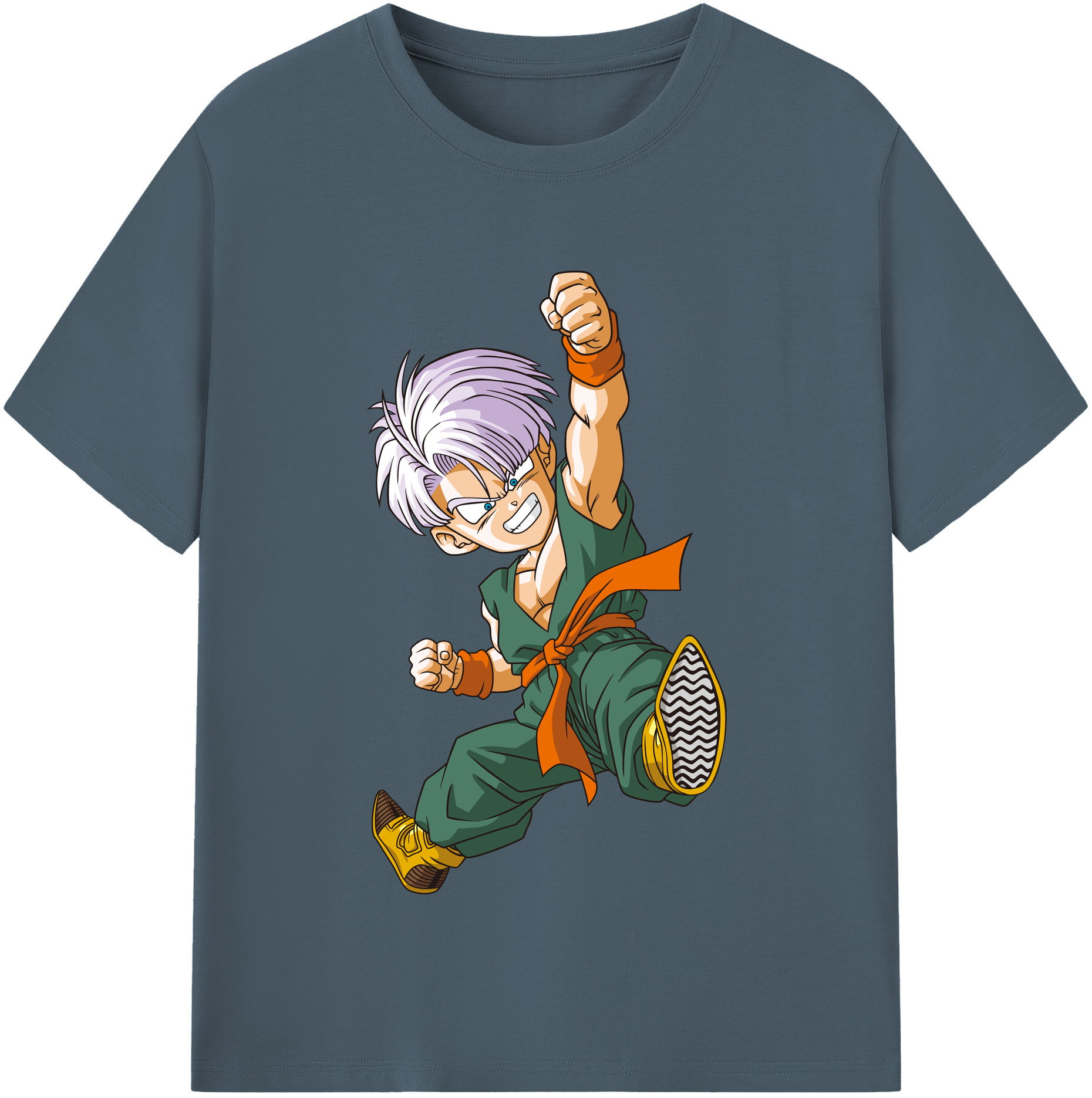 （画像用） ドラゴンボール トランクス（Torankusu）DRAGON BALL Trunks 綿100％半袖Tシャツ（フロントプリント）